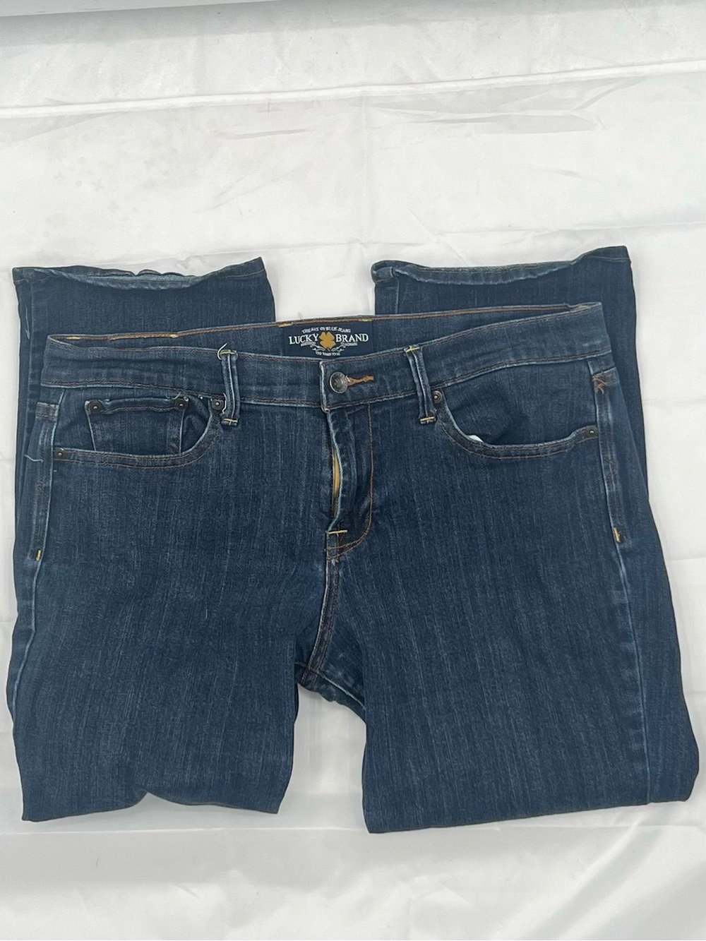 J010 Lucky Brand Women’s Capri Jeans - Dark Blue